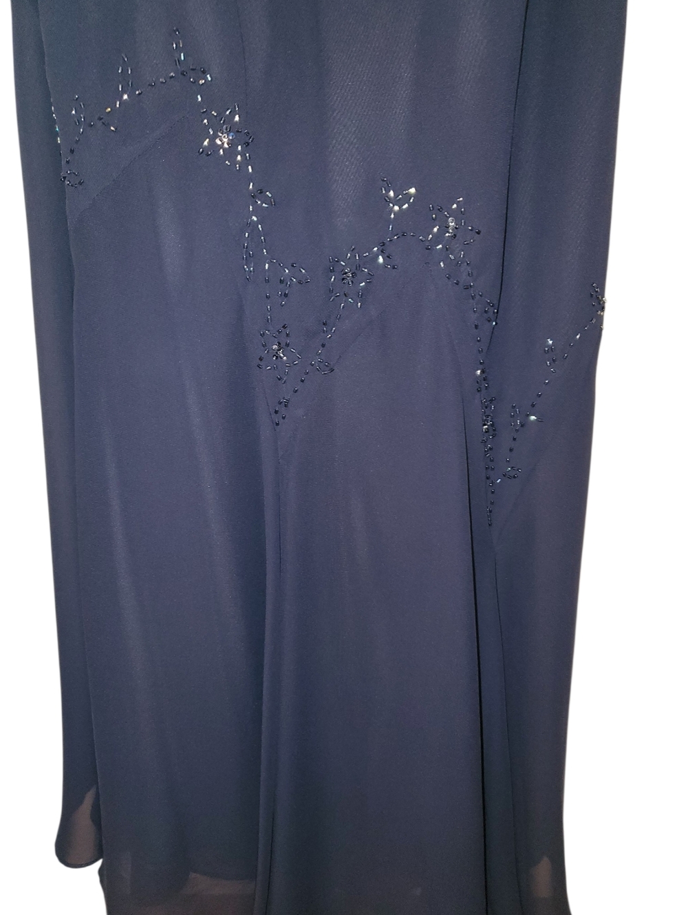 Sleek Navy Dress with Size 8 Tag Vintage - Picture 4 of 5